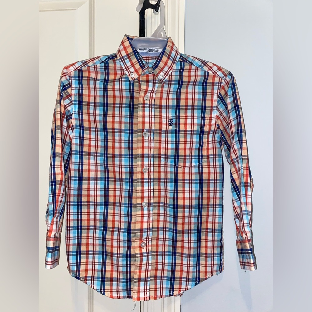 Little Boy’s Size is 5 Izod Long Sleeve button down  shirt